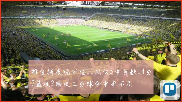 维金斯表现不佳11投仅5中贡献14分3篮板2助攻三分球命中率不足